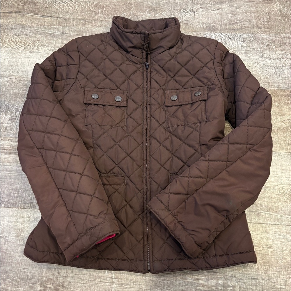 Girls GAP Brown Quilted Jacket